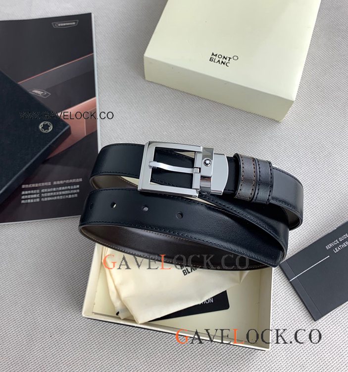 Wholesale Copy Mont blanc Silver Pin Buckle 30mm